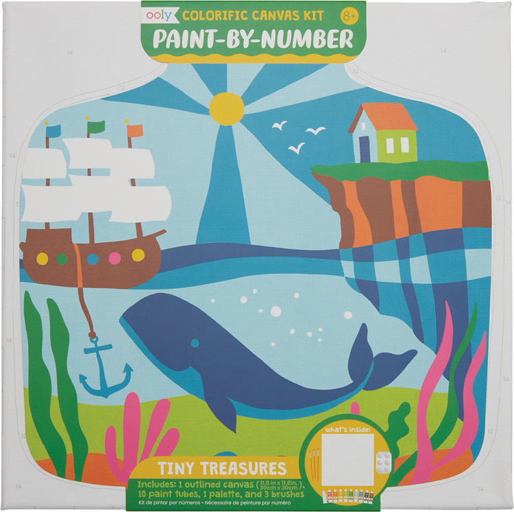 Colorific Canvas Paint By Number Kit - Tiny Treasures