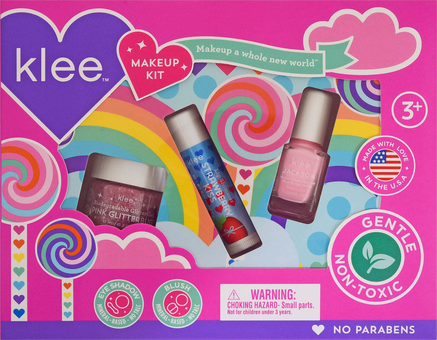 Spinning Pink Makeup Kit