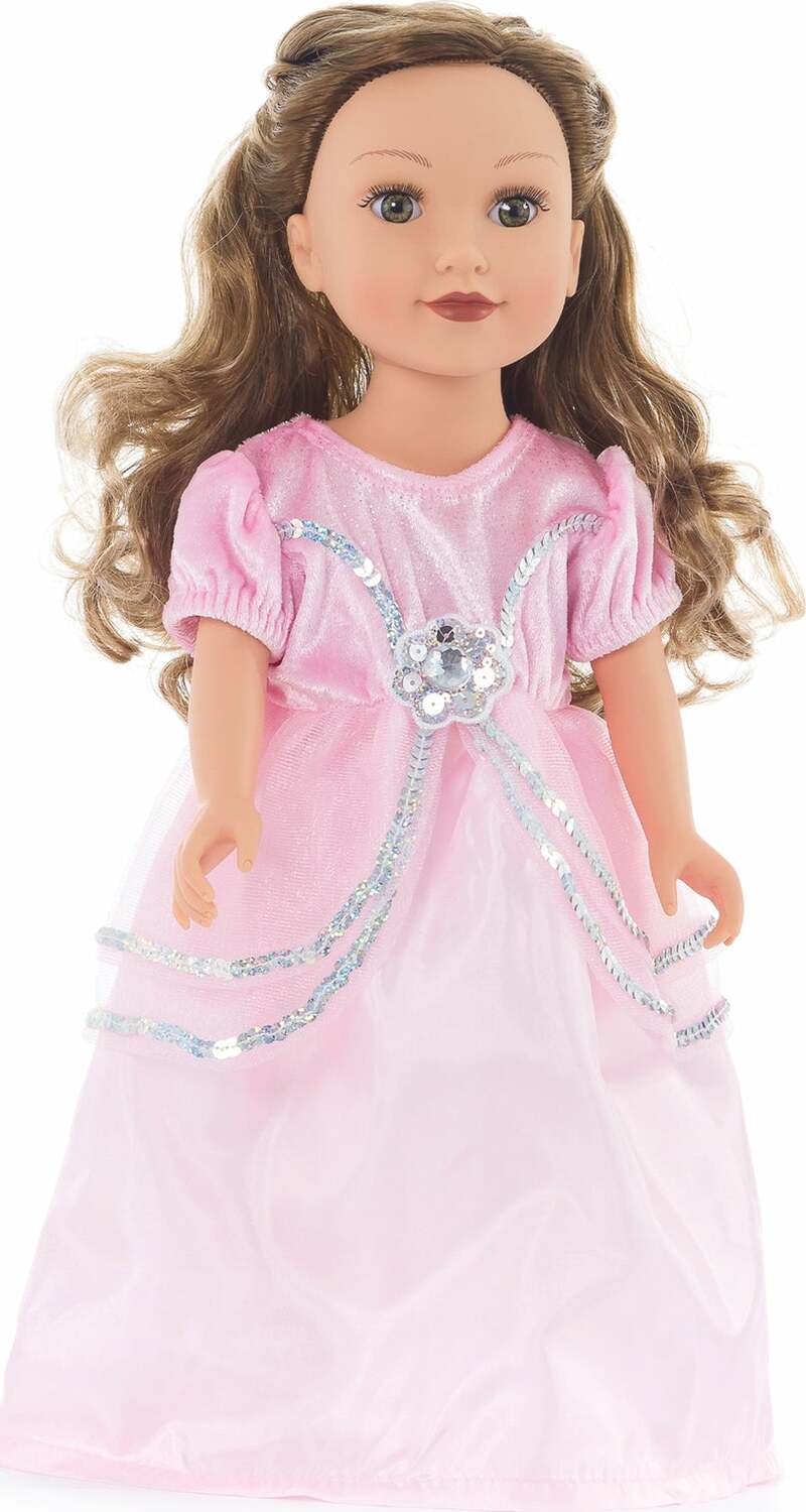 Doll Dress Royal Pink Princess - Ages 3+