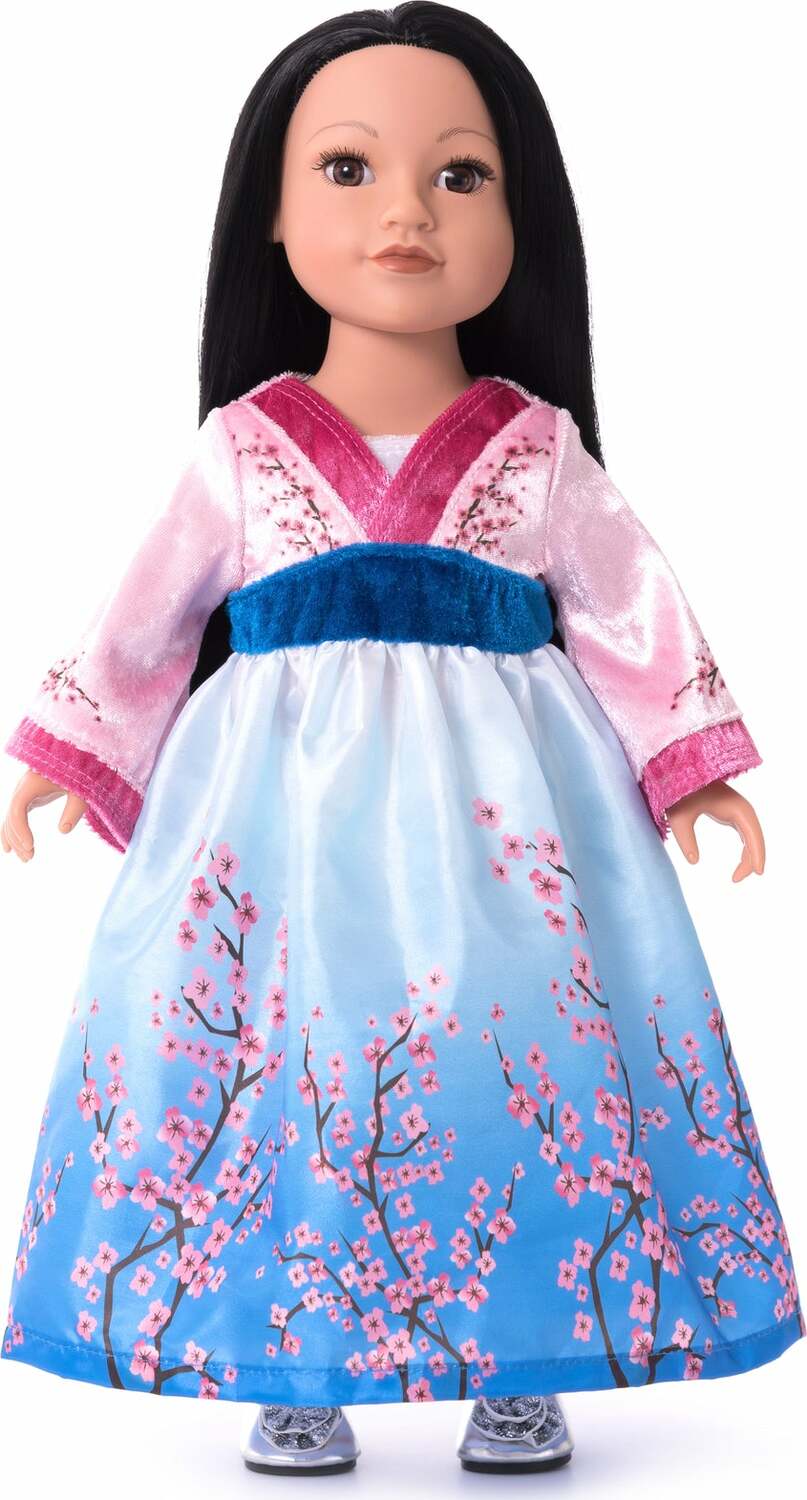 Doll Dress Cherry Blossom Princess - Ages 3+