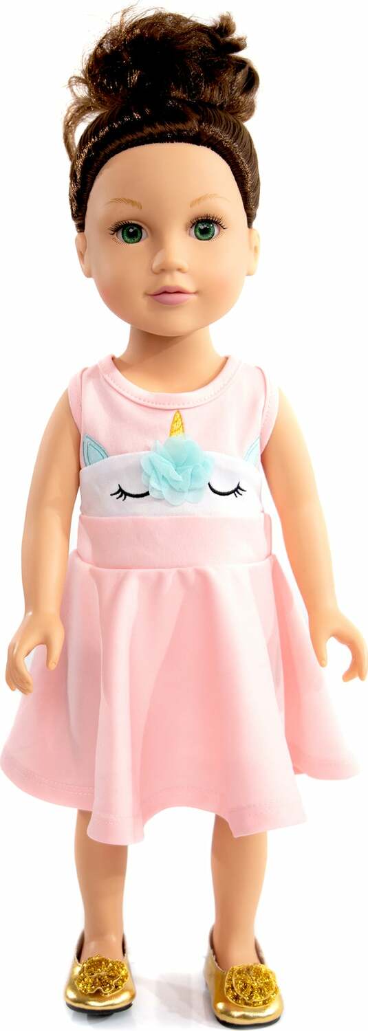 Doll Dress Unicorn Twirl - Ages 3+