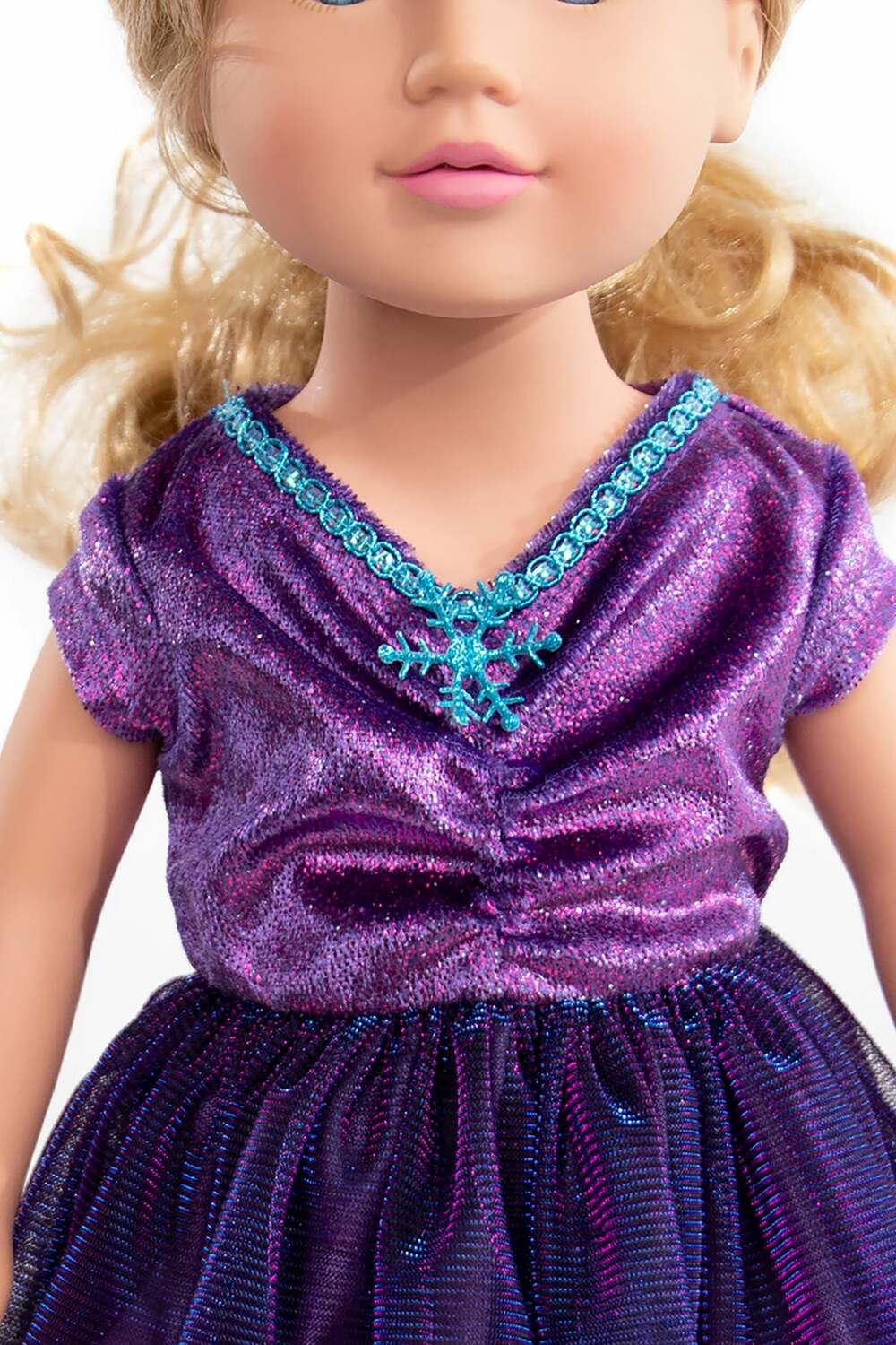 Doll Dress Purple Ice Princess - Ages 3+