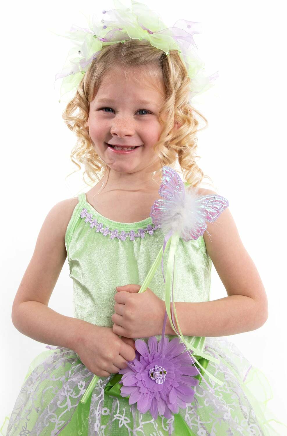 Green Fairy Halo & Wand - Ages 3+