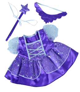 Purple "Fairy" Princess w/Wand & Tiara (16")