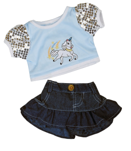 Unicorn "Glitter" Outfit (16")
