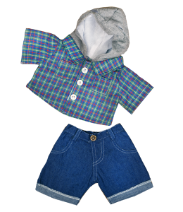 Skater Hoodie w/Denim Pants (8")