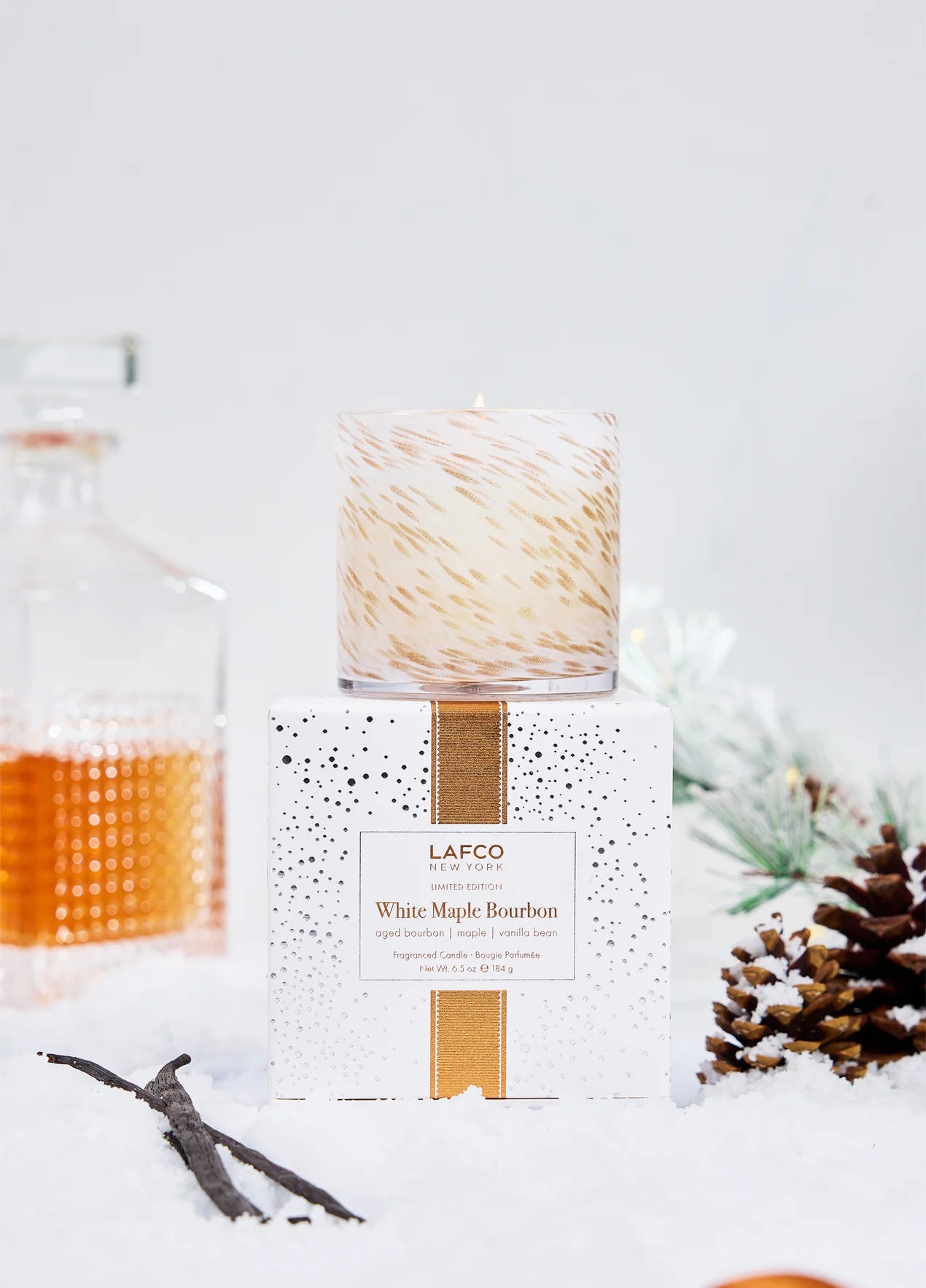 White Maple Bourbon  Classic Candle