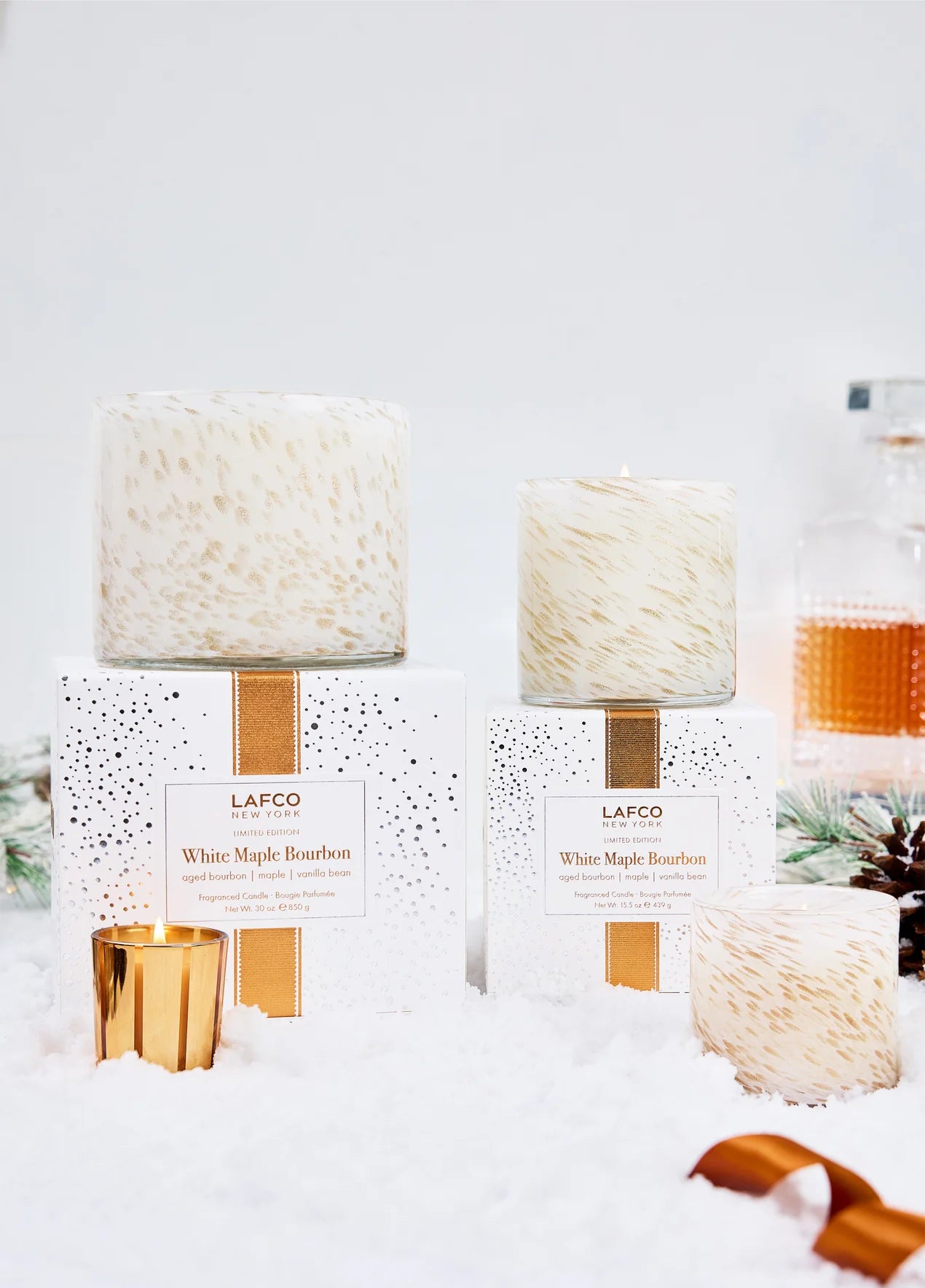 White Maple Bourbon  Classic Candle