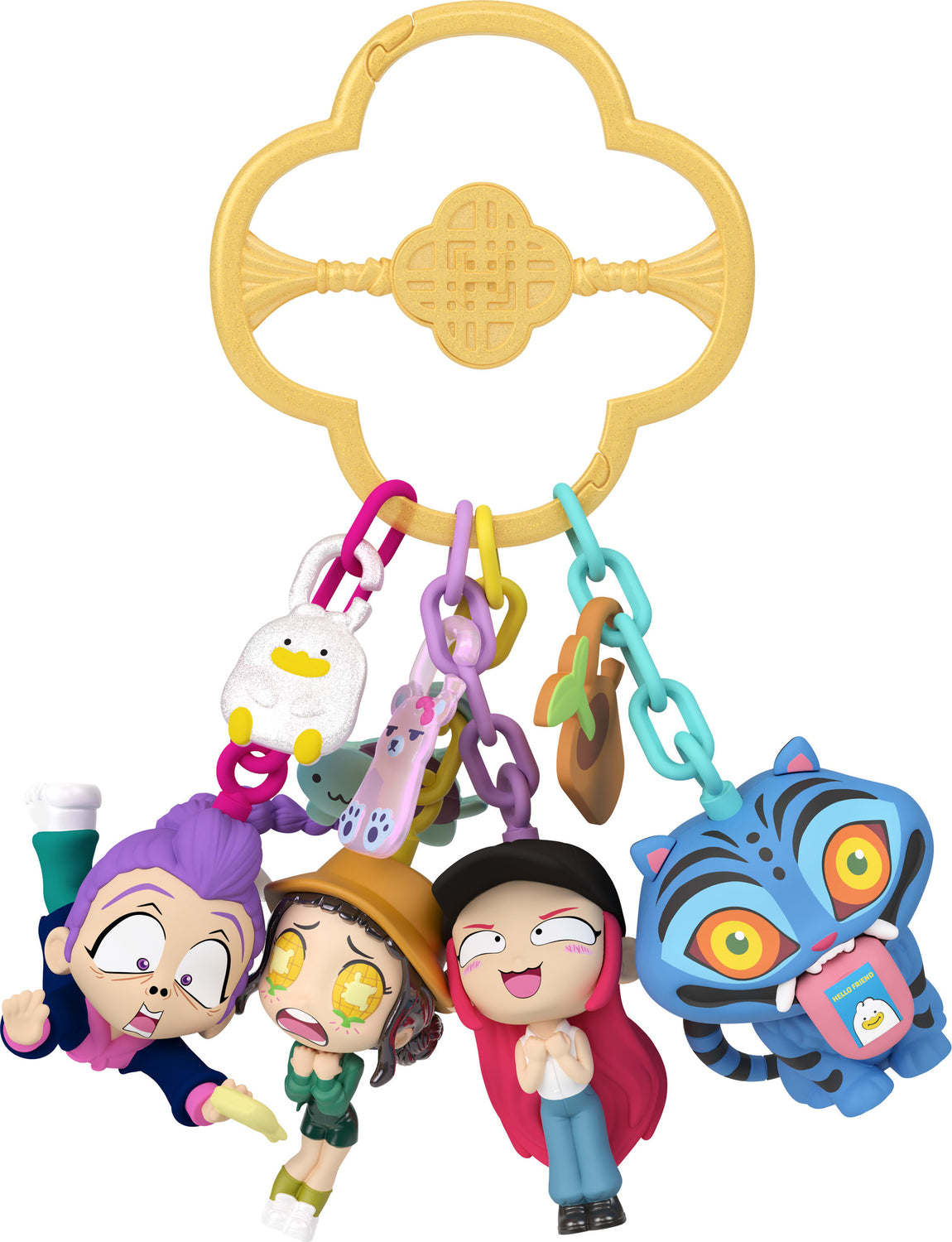 Mattel KPop Demon Hunters, Mini Collectible Keychain Figures, HUNTR/X, Saja Boys, Derpy, Sussie, & Accessories