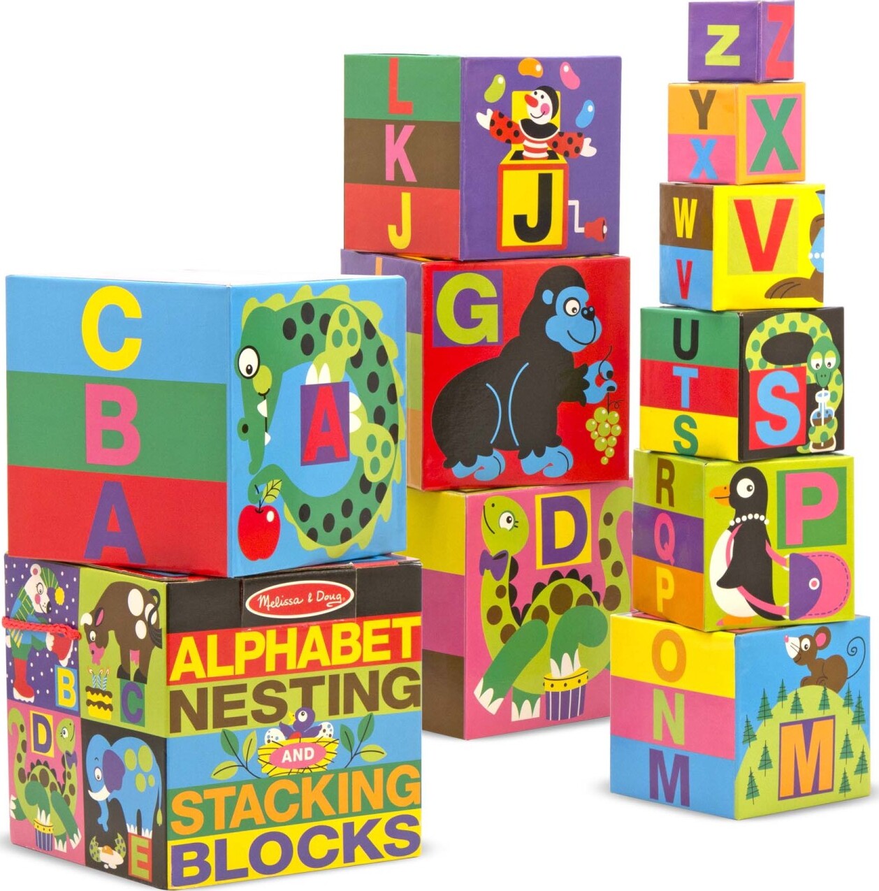 Alphabet Nesting and Stacking Blocks