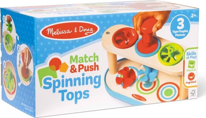 Match and Push Spinning Tops