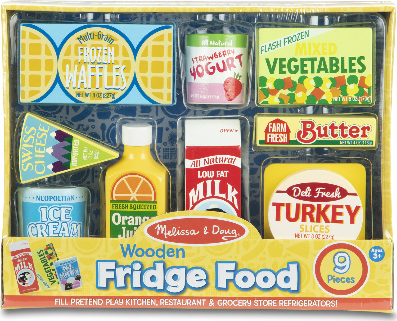 Fridge Food Set - Wooden Play Food