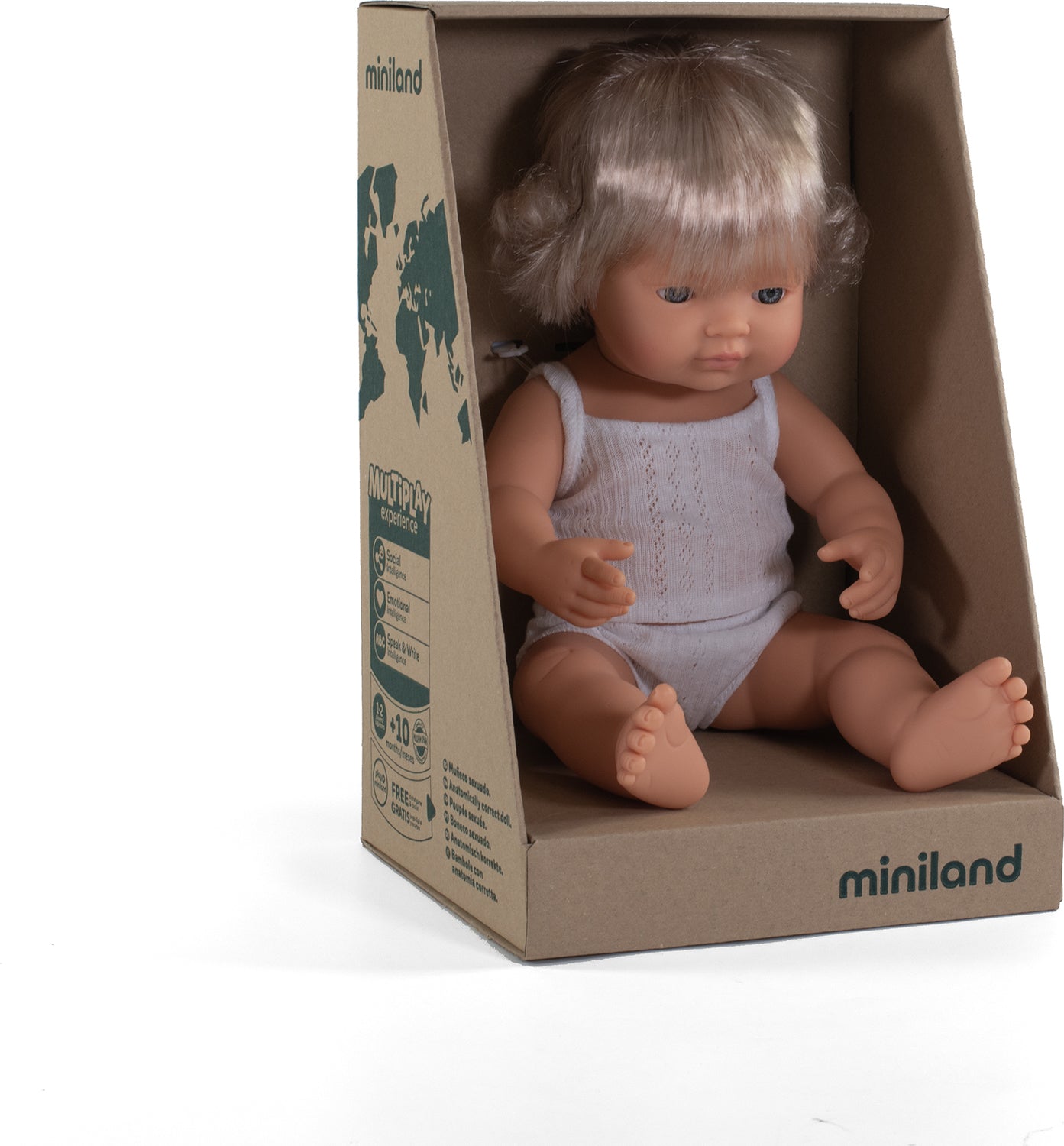 Baby Doll Caucasian Girl (38 cm, 15")