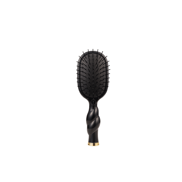 Mini Detangler Hair Brush For Medium Hair Black - Teletie