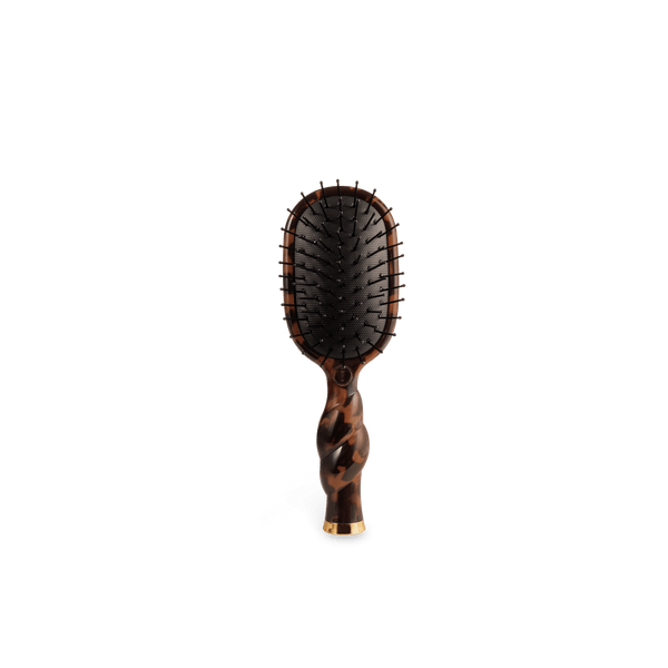Mini Detangler Hair Brush Medium Hair Tortoise - Teletie