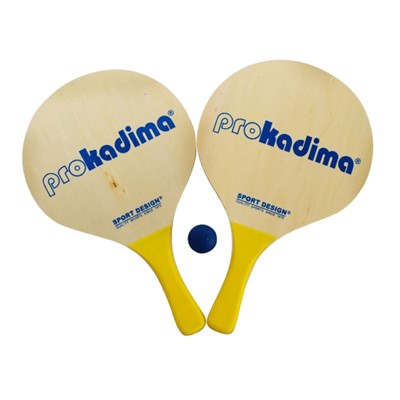 Pro Kadima Natural Wood Paddle Ball Set