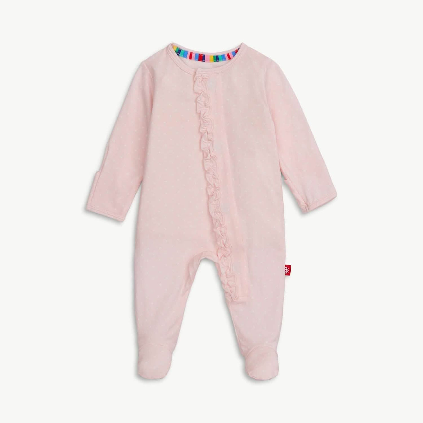 Magnetic Me Pin Dot Pink Footie