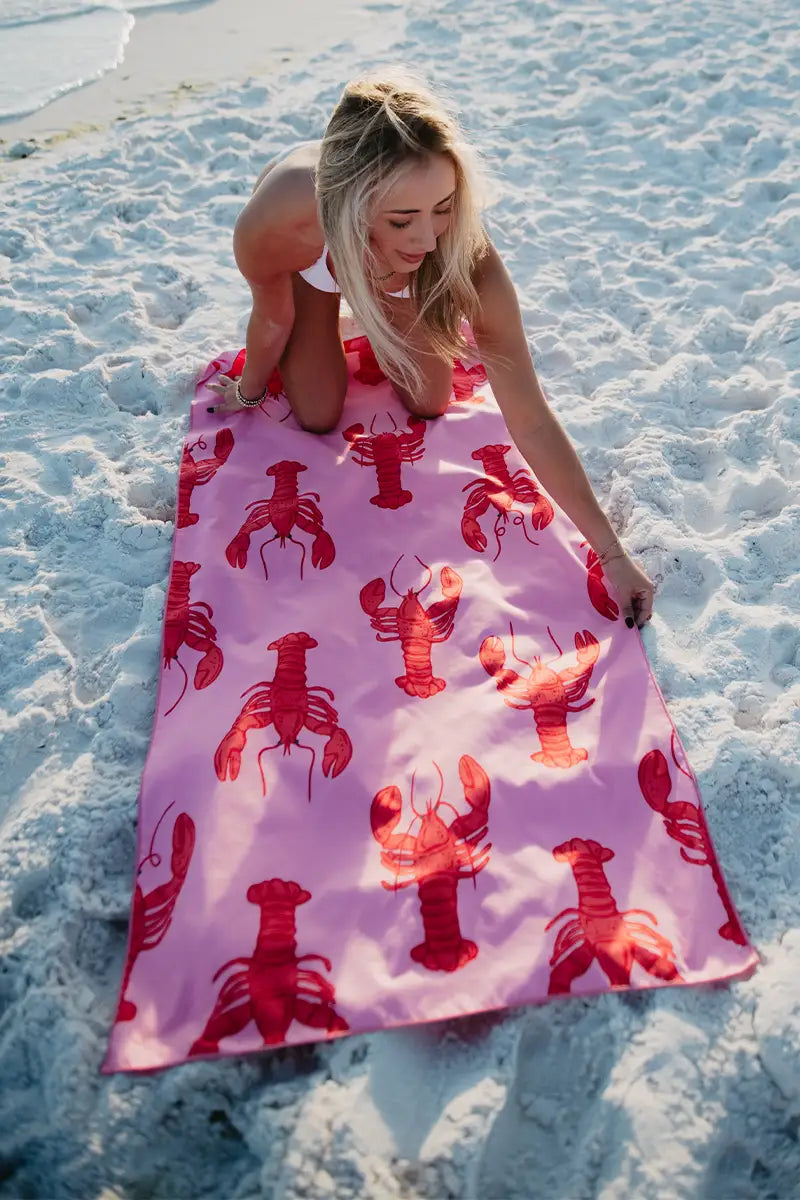 Lobster Microfiber Towel