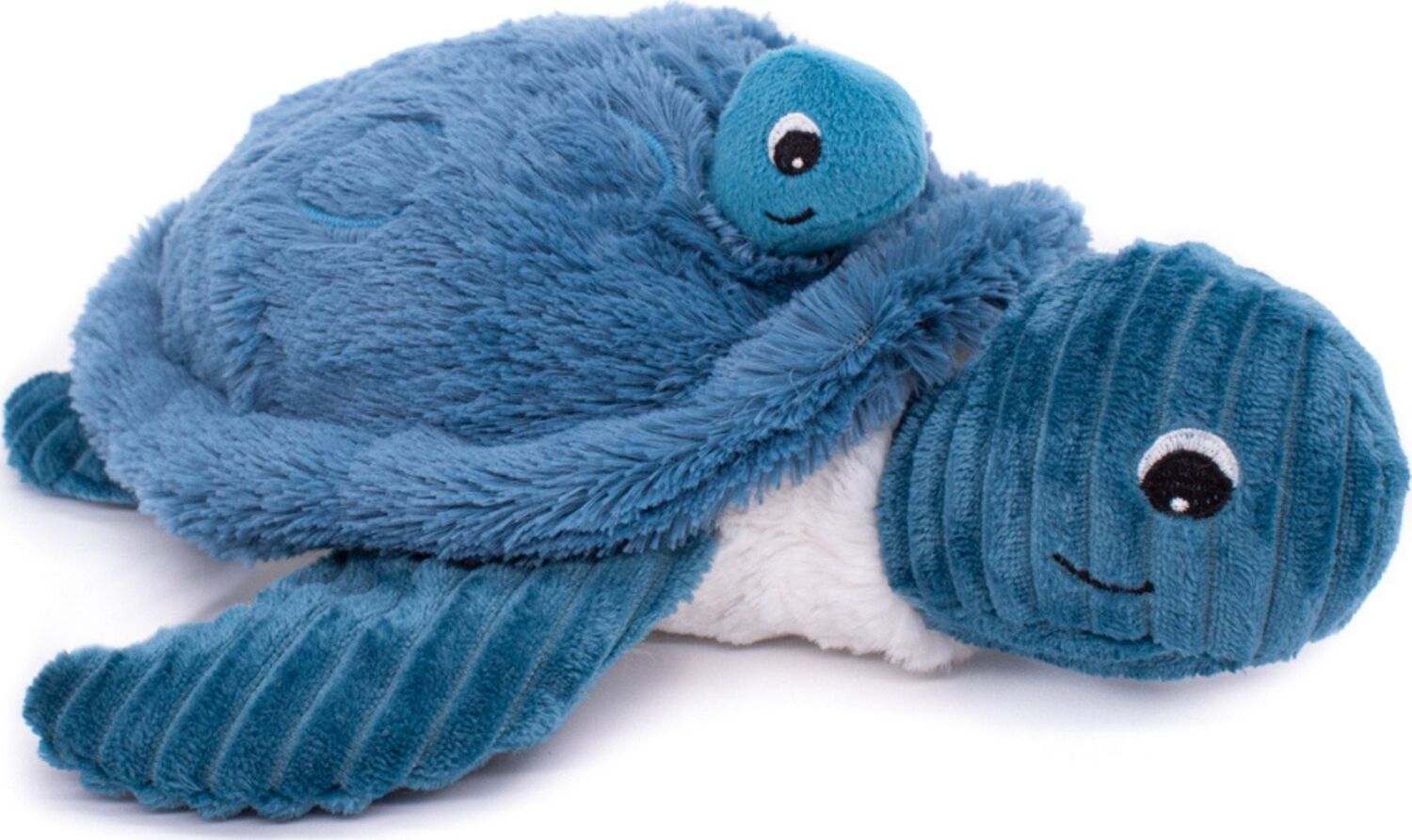 Sea Turtle Mom and Her Baby (Medium - Blue)