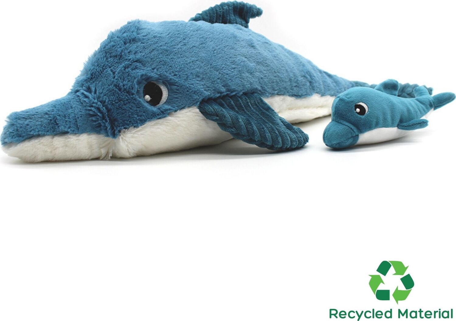 Dolphin Mom and Her Baby (Blue)