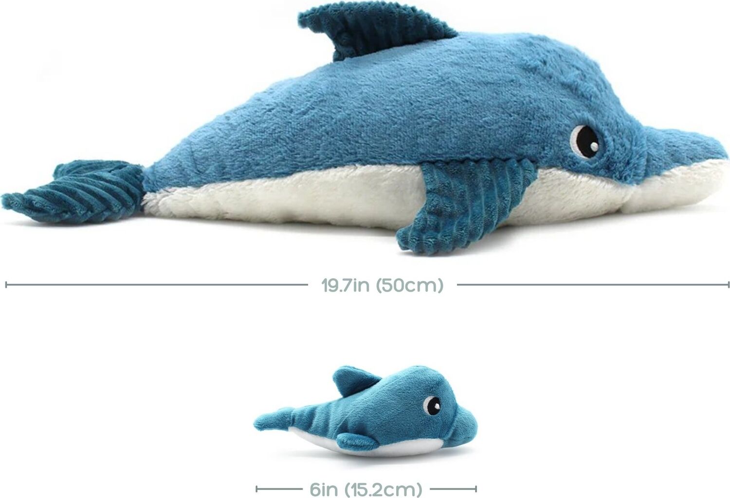 Dolphin Mom and Her Baby (Blue)
