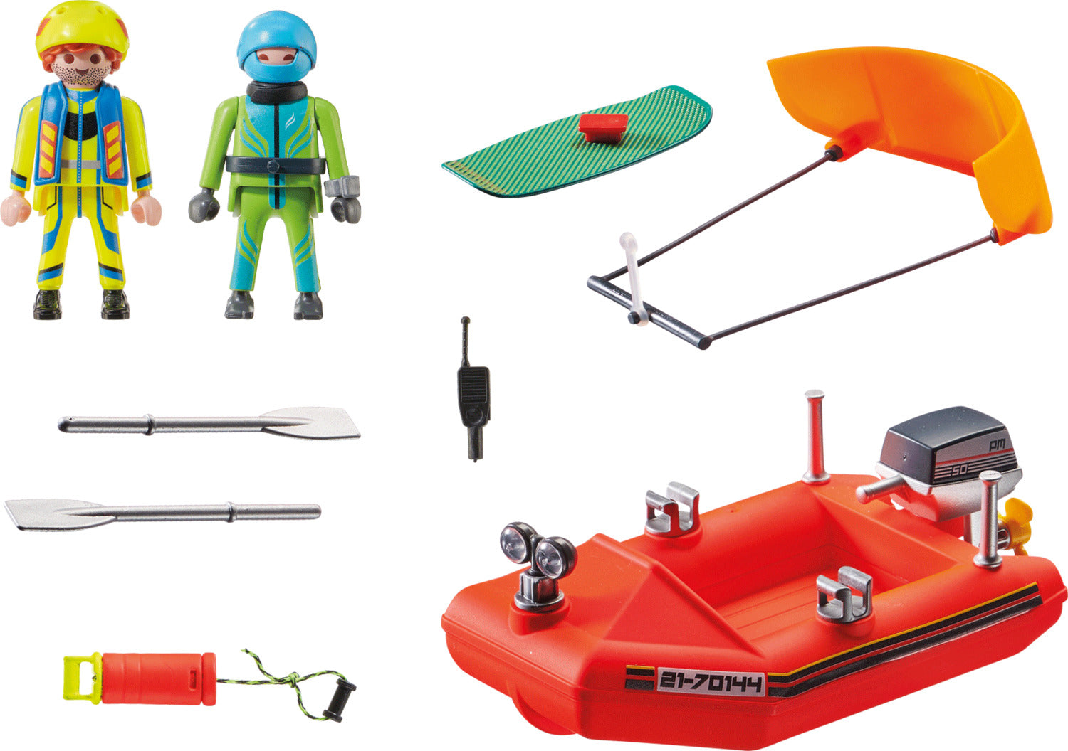 Playmobil Kitesurfer Rescue with Speedboat