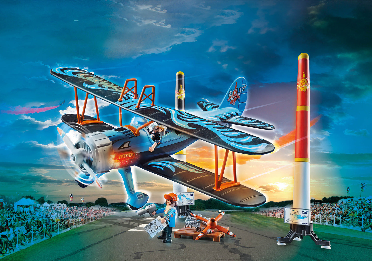 Playmobil Air Stunt Show Phoenix Biplane