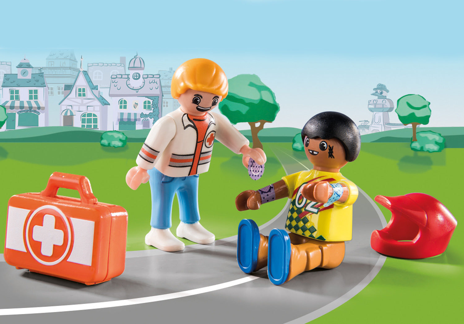 Playmobil DUCK ON CALL - Ambulance Action: Help the Racing Driver