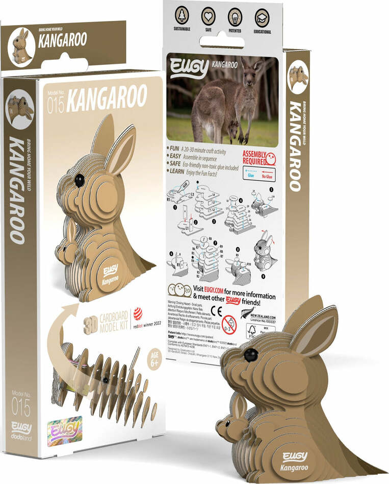 EUGY Kangaroo 3D Puzzle