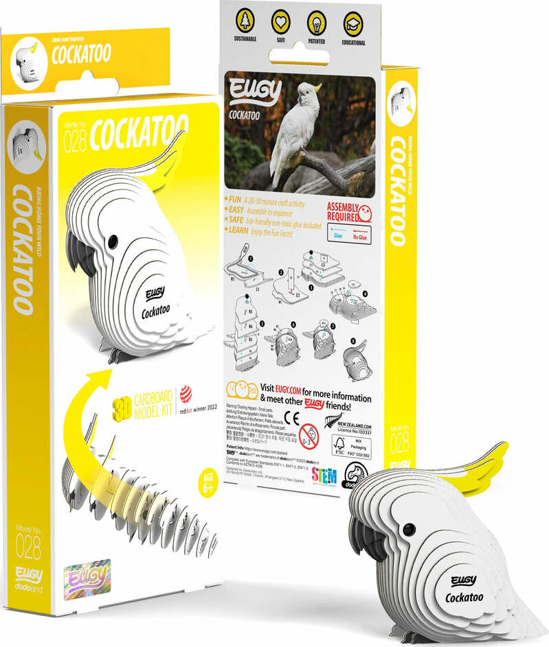 EUGY Cockatoo 3D Puzzle