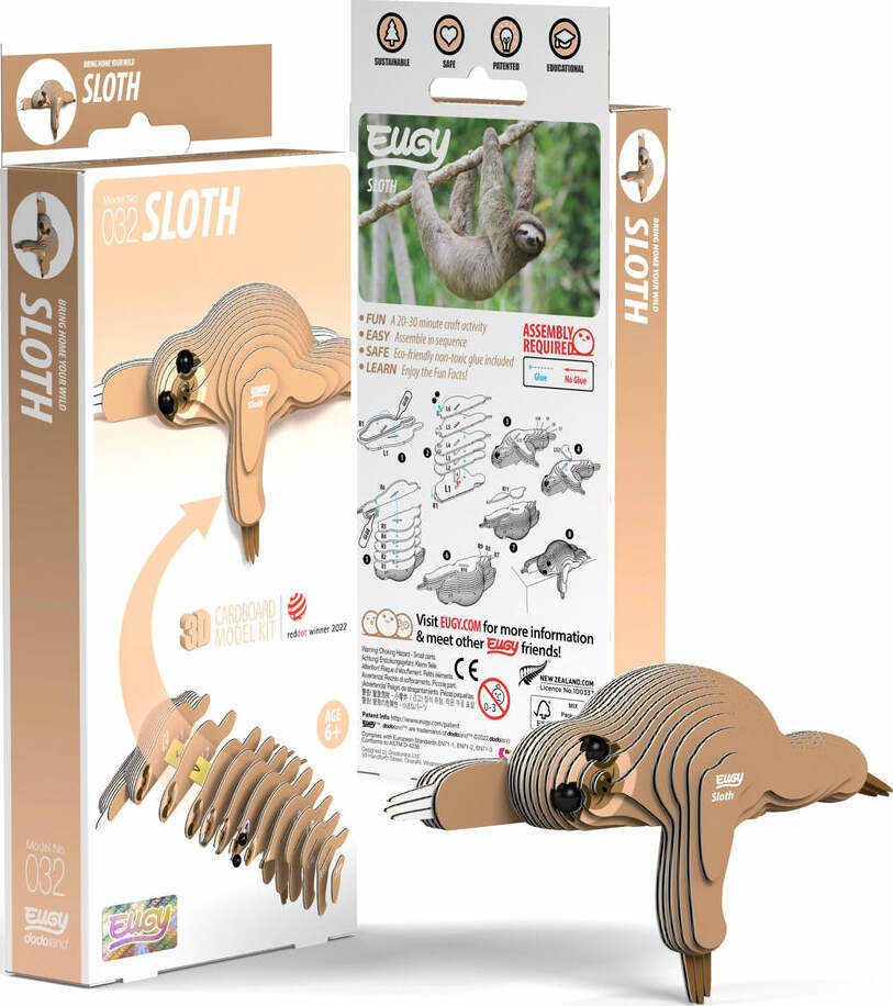 EUGY Sloth 3D Puzzle