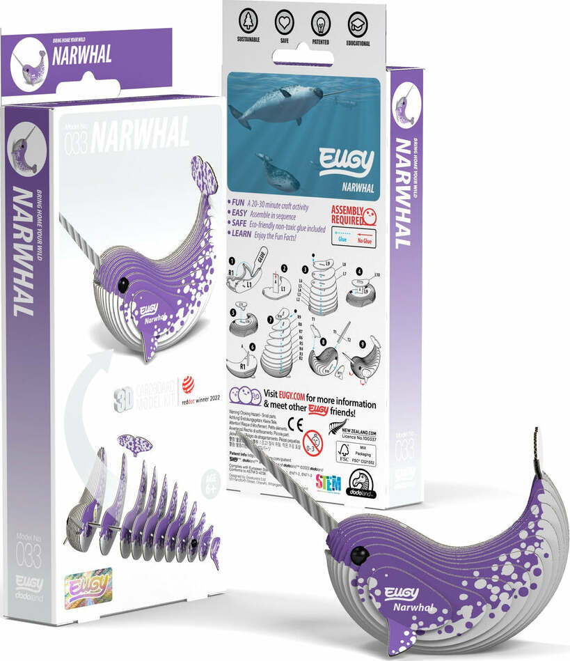 EUGY Narwhal 3D Puzzle