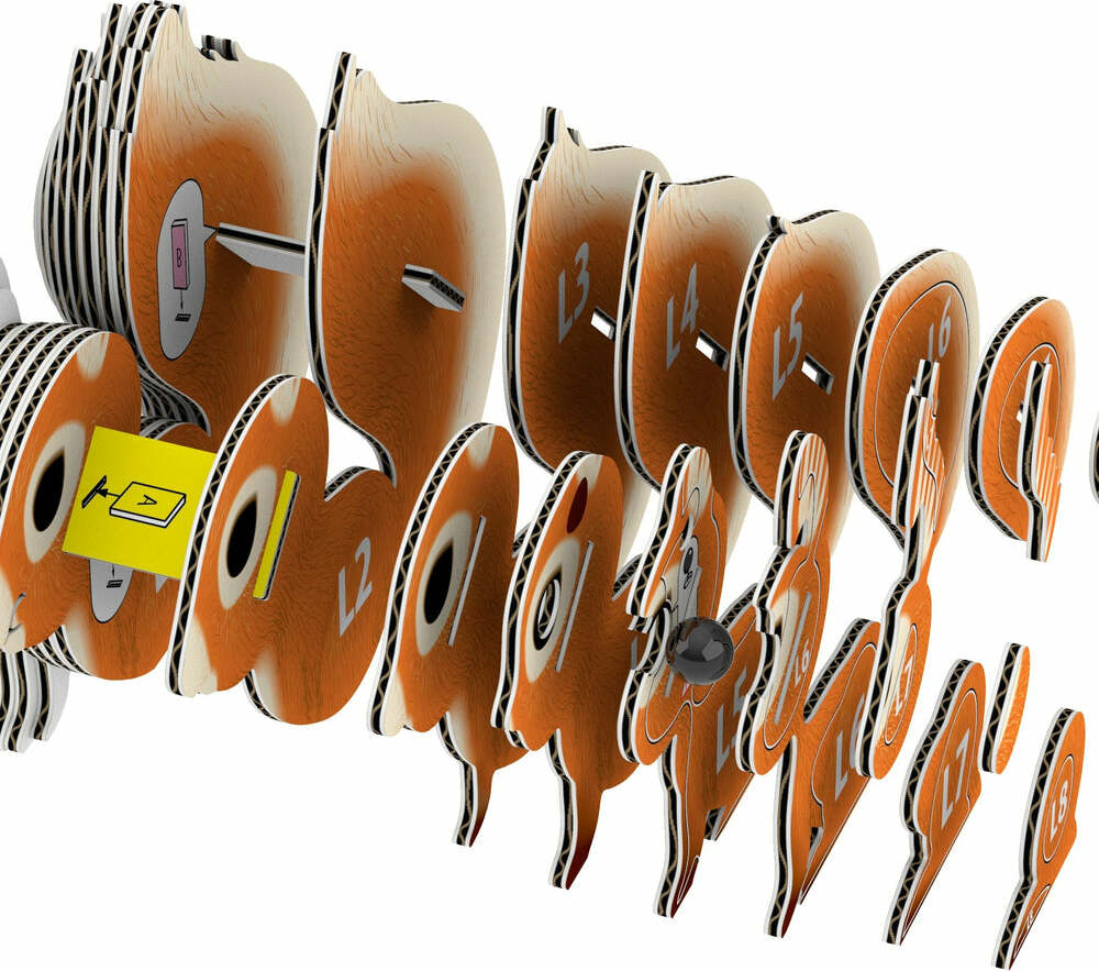 EUGY Squirrel 3D Puzzle