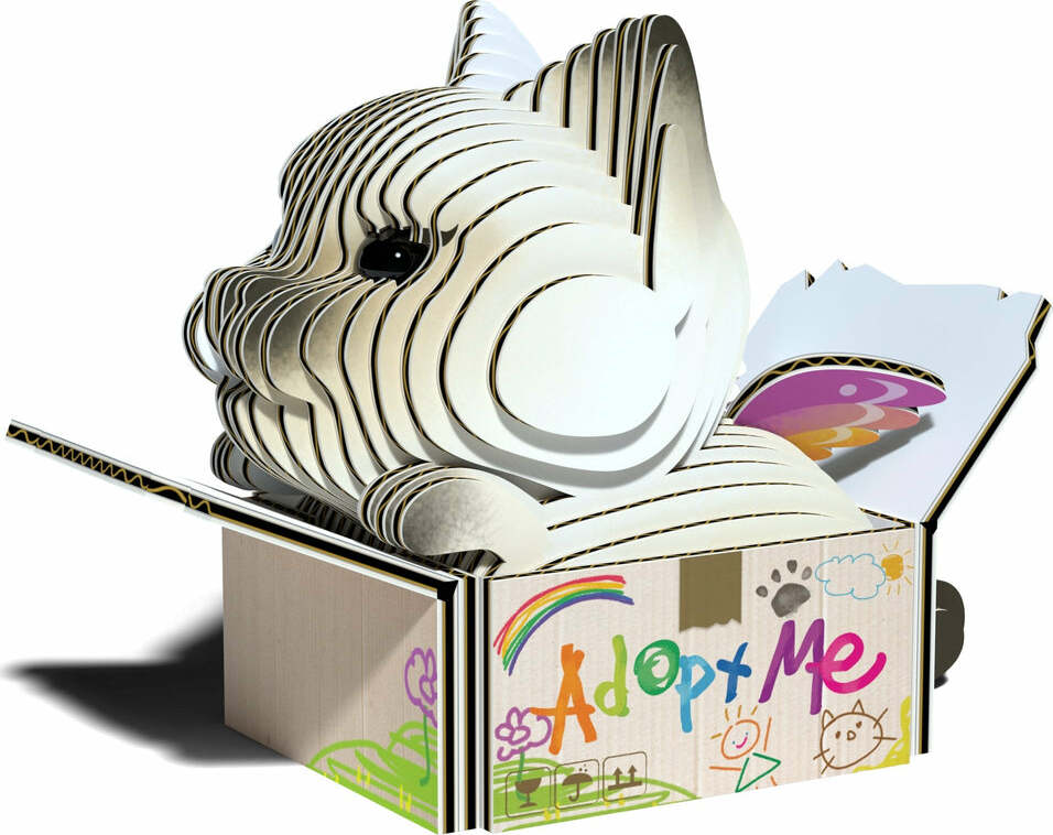 EUGY Cat - Mocha 3D Puzzle