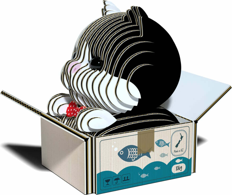 EUGY Cat - Tuxedo 3D Puzzle