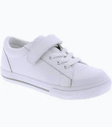 Reese White Leather Footmates Size Y2