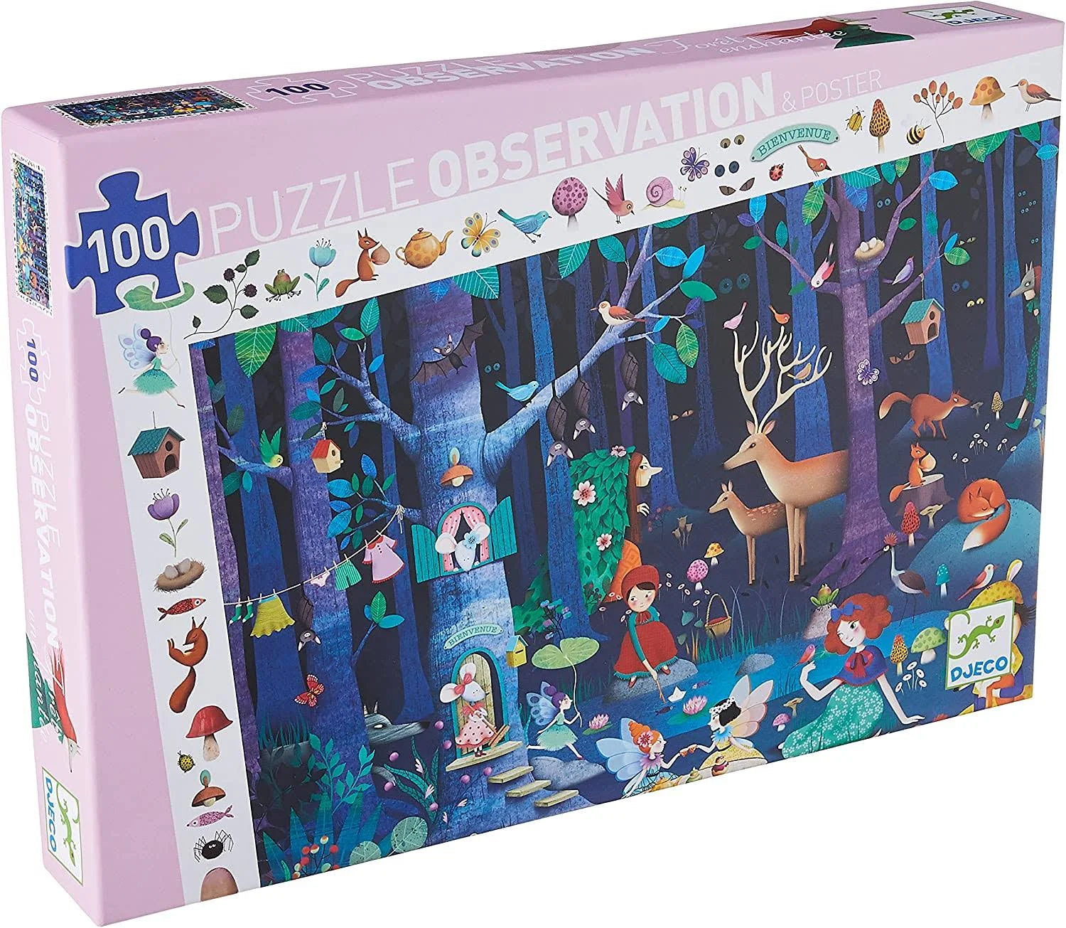 Djeco Enchanted Forest Observation Puzzle - 100 Piece