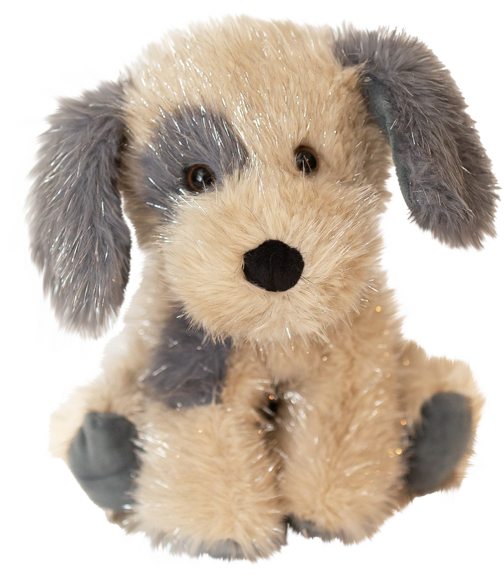 Shimmers - 8” to 10” Puppy (Soft Shiny Silver Thread Plushies)