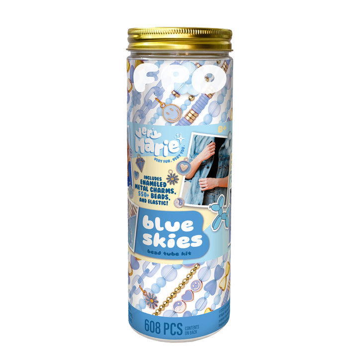 Blue Skies Bead Tube