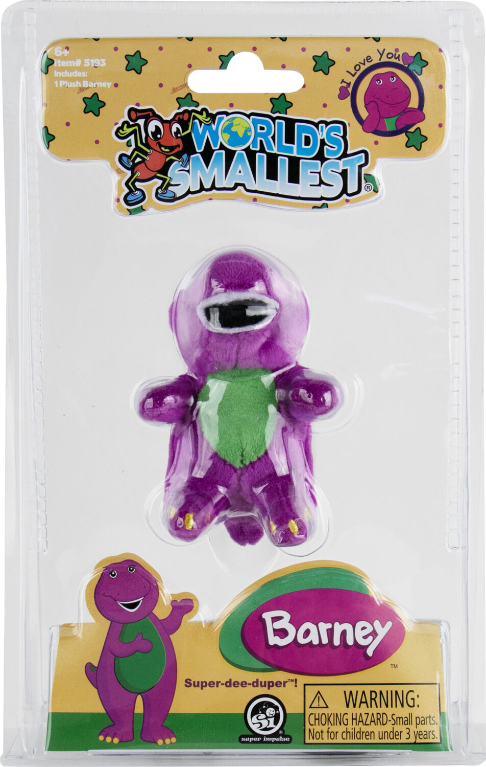 World's Smallest Barney- Purple Dinosaur