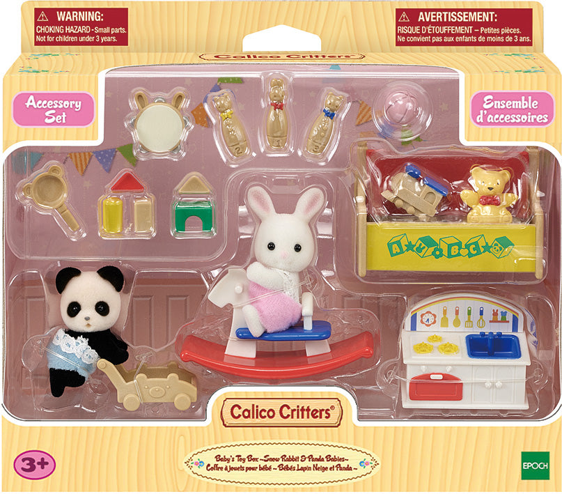 Calico Critters Baby's Toy Box - Snow Rabbit & Panda