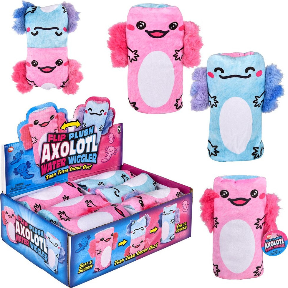 Flip Plush Axolotl Water Wiggler 5.5"