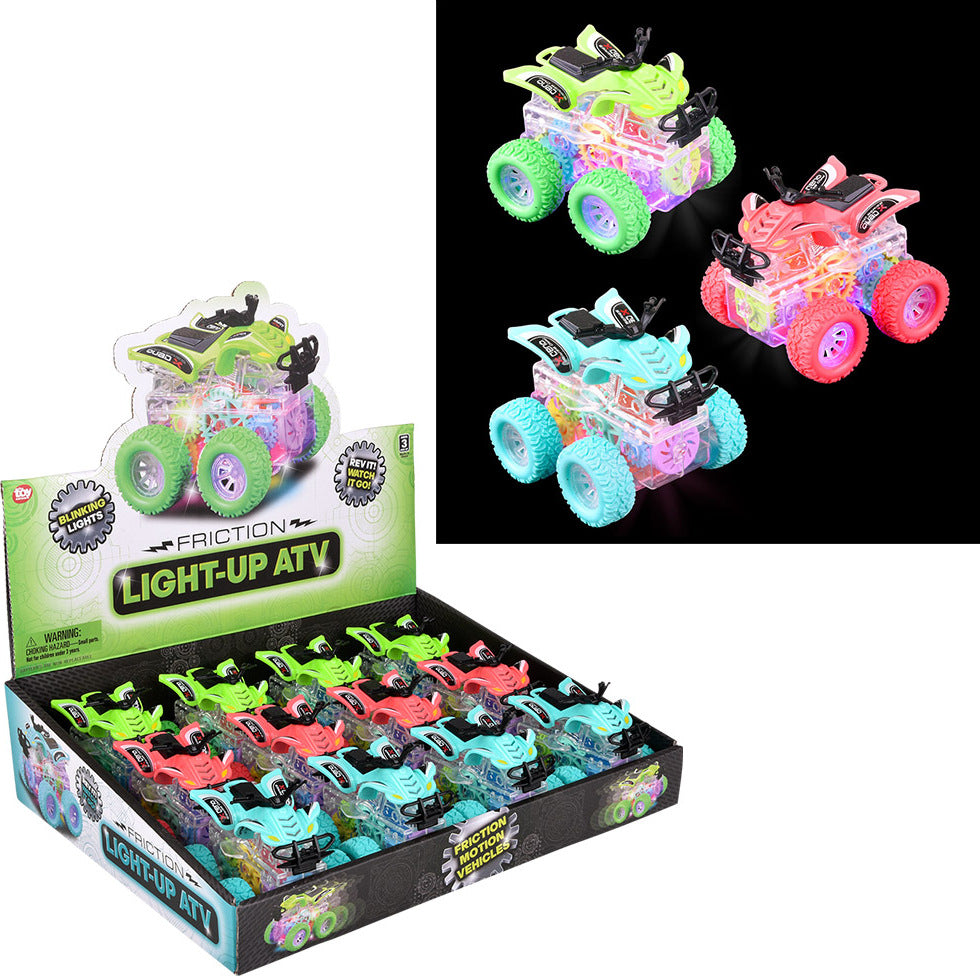 3.75" Friction Gear Light-Up Atv