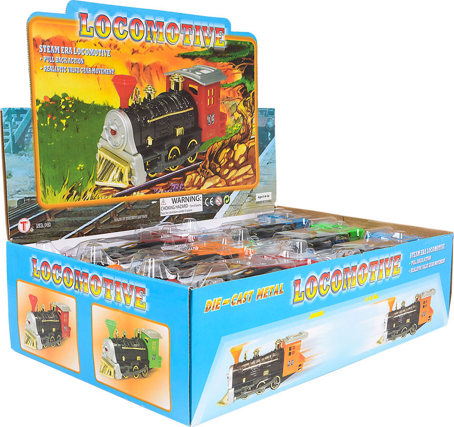 7" Die-cast Pull Back Locomotive