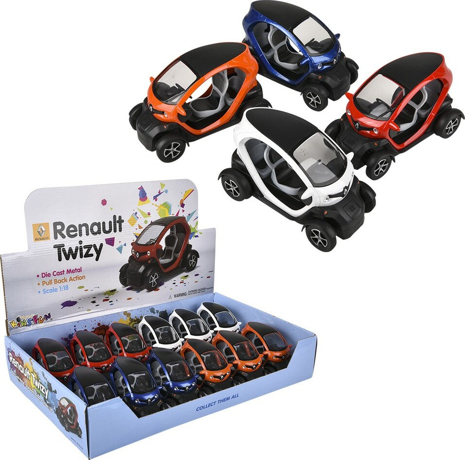 5" Diecast Pull Back Renault Twizy (assortment - sold individually)