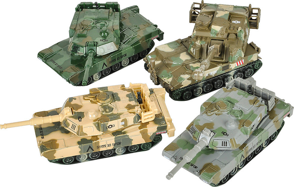 4.5" Die-cast Pull Back Tank