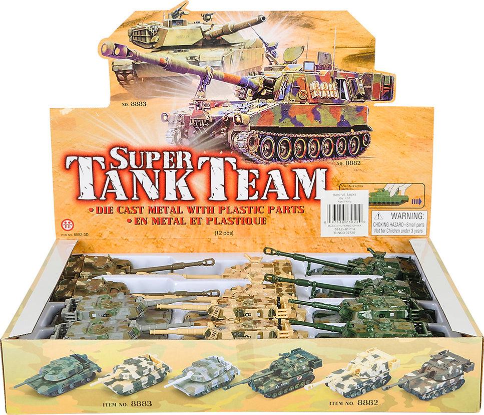 4.5" Die-cast Pull Back Tank