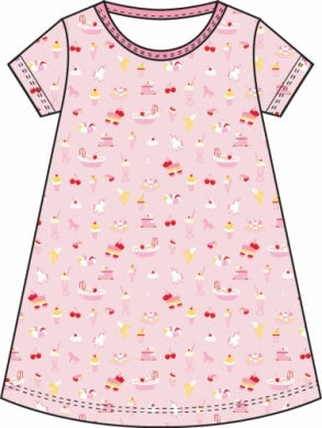 Polly Play Dress - Short Sleeve -  Ice Cream Daydream (Strawberry Pink)/Strawberry Pink