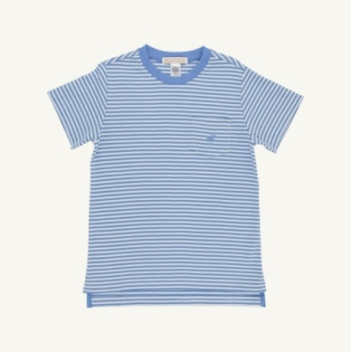Carter Crewneck Blue Stripe/ Sunrise Blvd