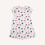 Polly Play Dress Short Sleeve South Carolina Spirit/Palm Beach Pink